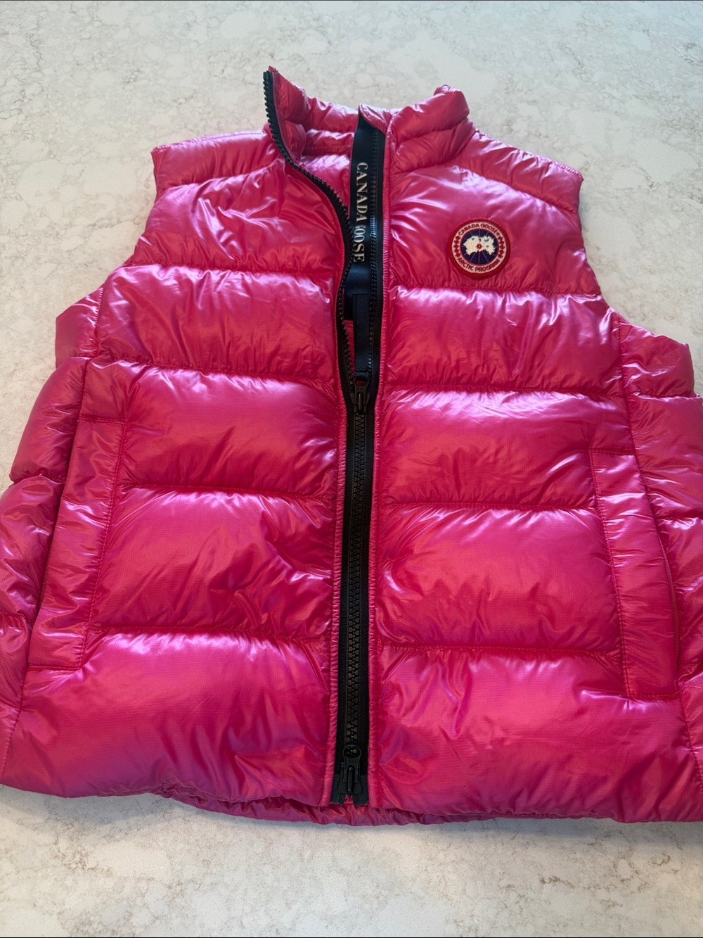 Canada Goose Kids Hot Pink Quilted Puffer Vest